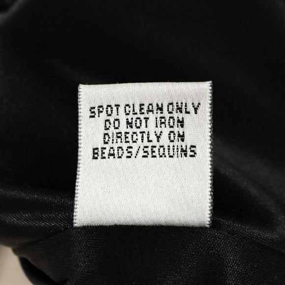 Cache Dress Womens 2 Black White Sequin Halter Fitted Short Ruched Hem Zip New - Picture 15 of 16